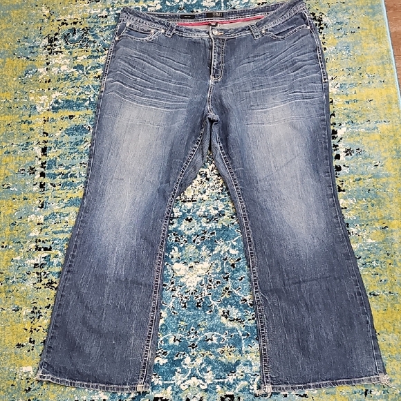 a.n.a Denim - a.n.a Blue Flare Boot Cut/Wide Leg Jeans